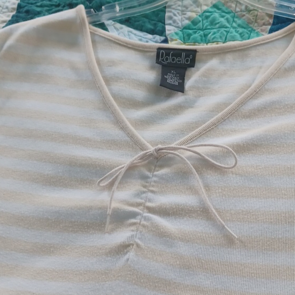 Rafaella 100% cotton striped top